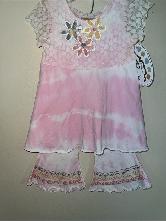 Bali Other - Vintage Pink  Lace Floral Set Handpainted In Cape Town South Africa. Sz 2​